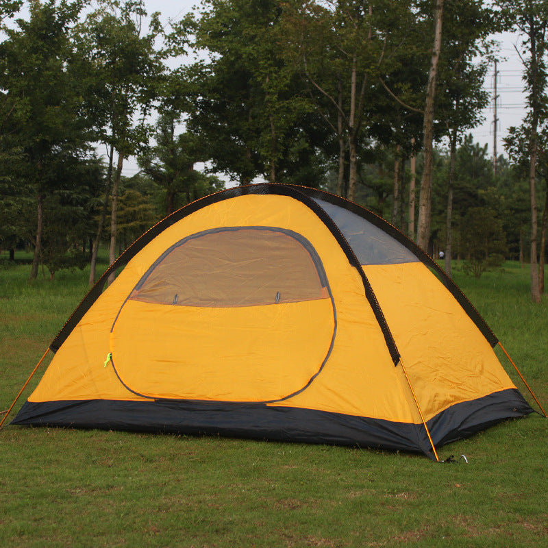 Outdoor Double-Layer Aluminum Pole Camping Tent