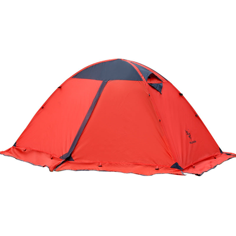 Outdoor Double-Layer Aluminum Pole Camping Tent