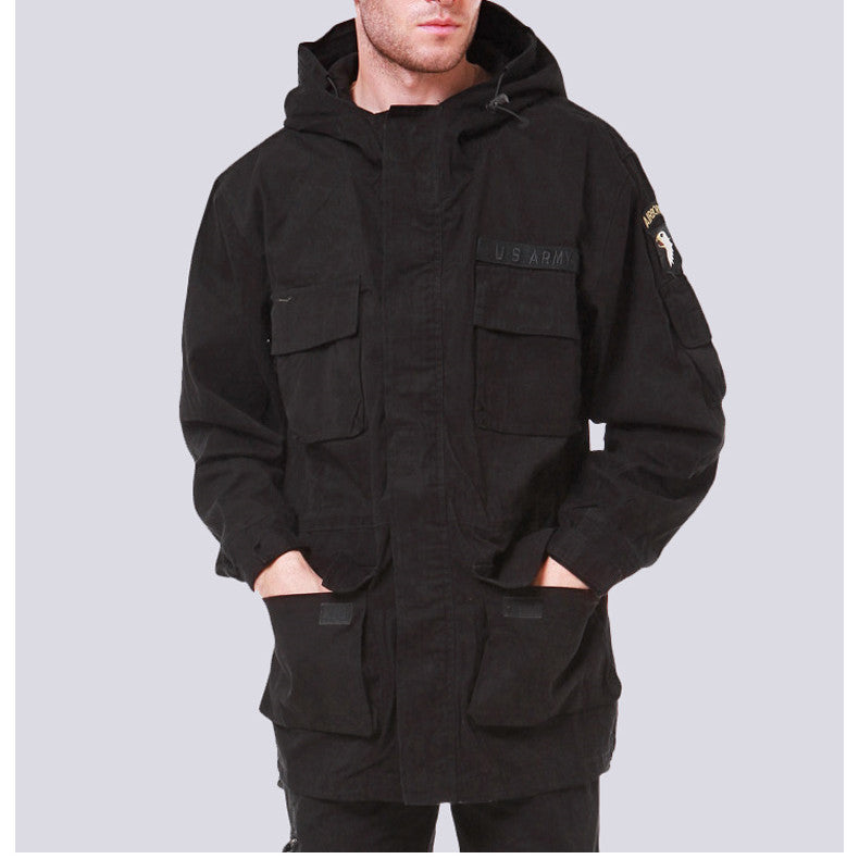 Men's Camouflage Cotton Casual Warm Windbreaker Jacket