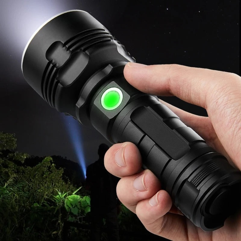 Rechargeable Super Bright LED Outdoor Flashlight with Focus