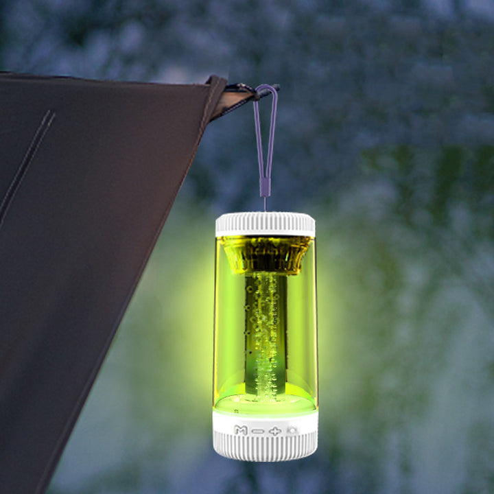 Outdoor Portable Camping LED Light & Bluetooth Speaker