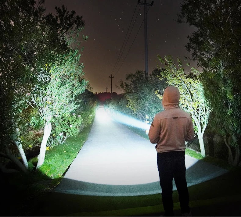Rechargeable Super Bright LED Outdoor Flashlight with Focus
