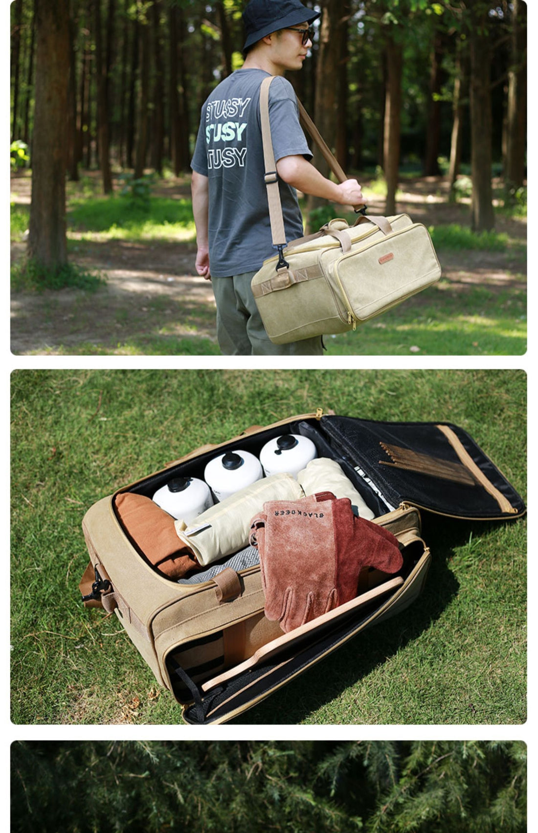 Outdoor Camping Tableware & Gas Tank Stove Cookware Set