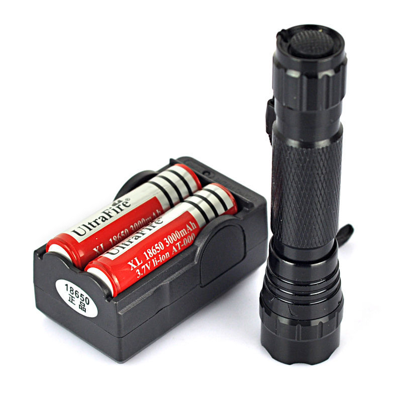 Rechargeable High-Power Long-Range LED Outdoor Flashlight