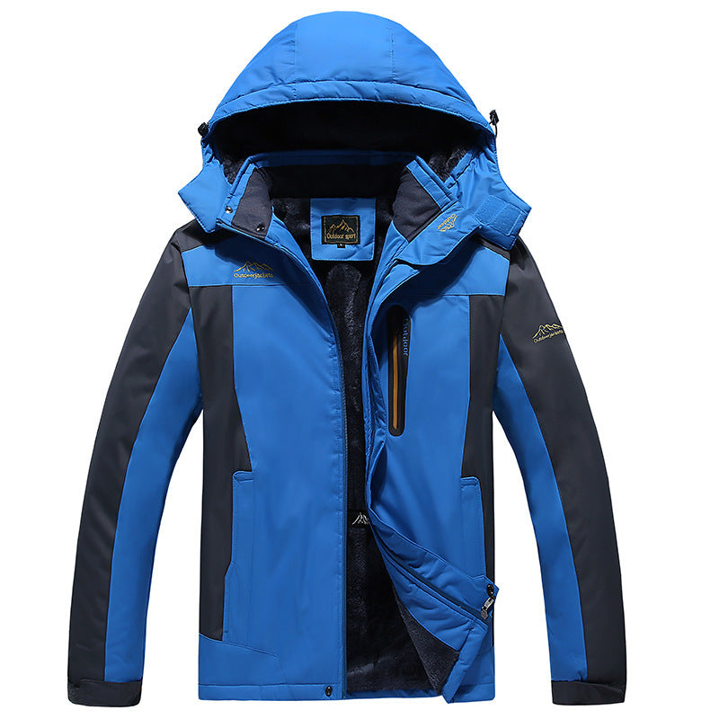 Casual Hooded Warm Cotton Coat Men