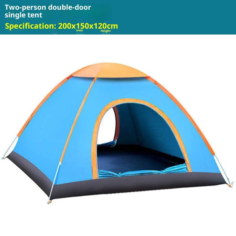 Automatic Camping Tent Double Door Easy Setup