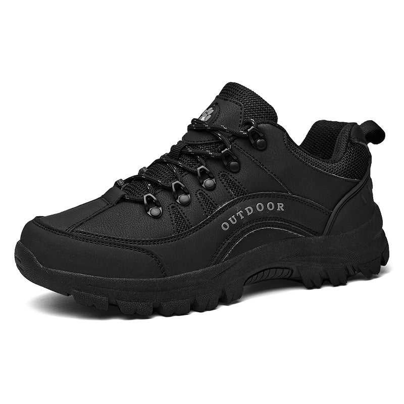 Men's Leather Low-Top Outdoor Hiking Boots