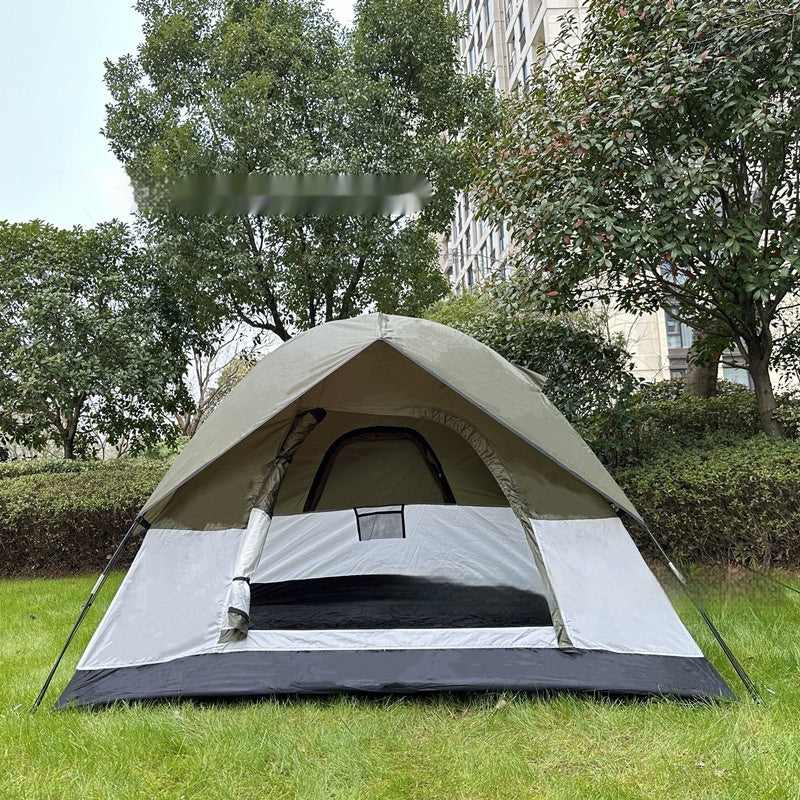Outdoor Rainproof Double-Layer Family Travel Camping Tent